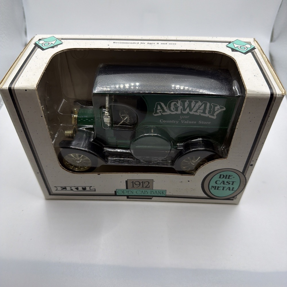 ERTL 1912‎ Open Cab AGWAY DELIVERY TRUCK BANK Diecast Metal 1/25 Scale